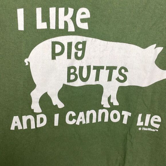 Gildan Pig Butts T-Shirt sz L - Picture 3 of 4